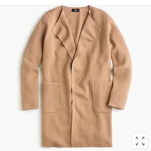 NWT J.Crew Juliette Collarless Sweater-Blazer